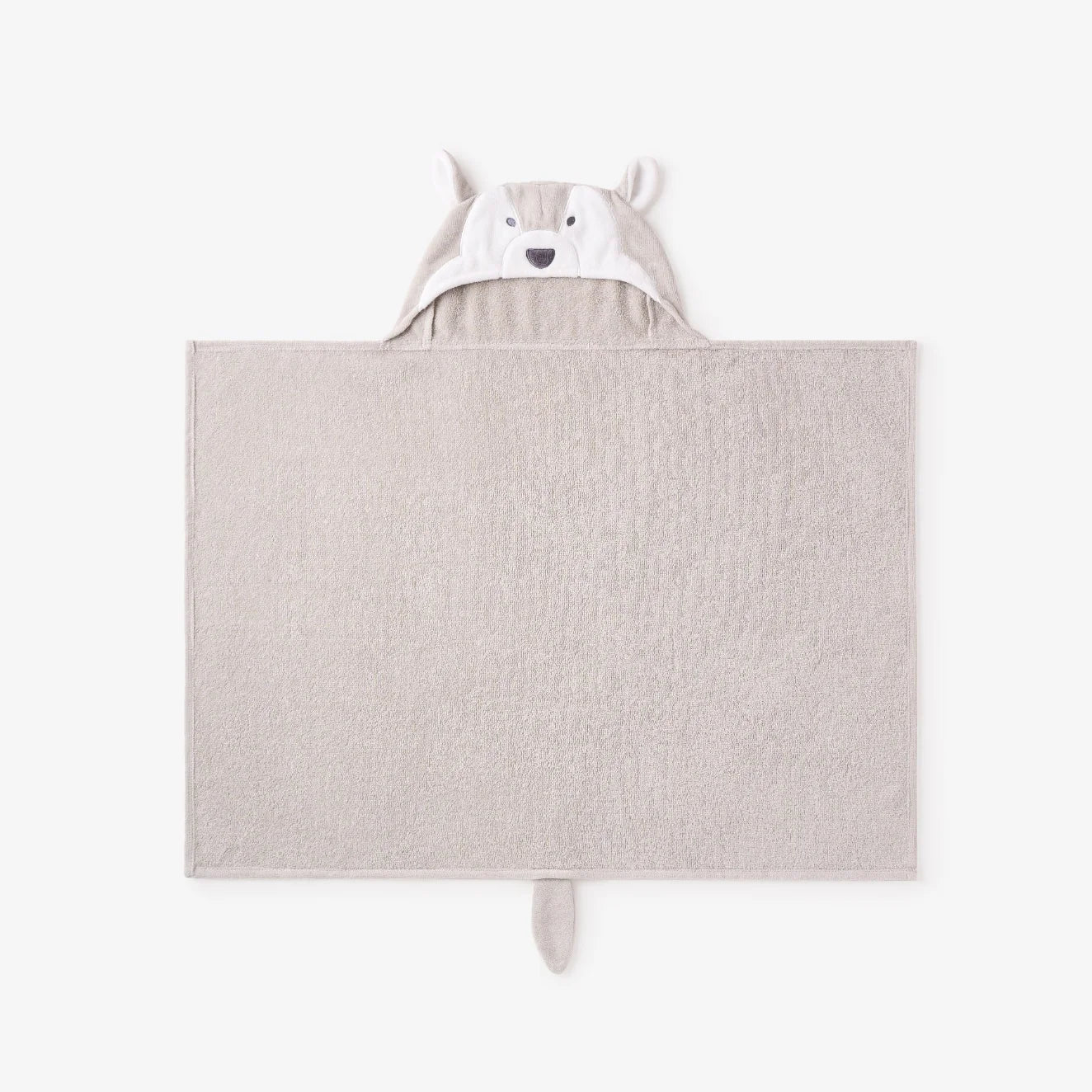 Hooded Bath Wrap - Gray Wolf
