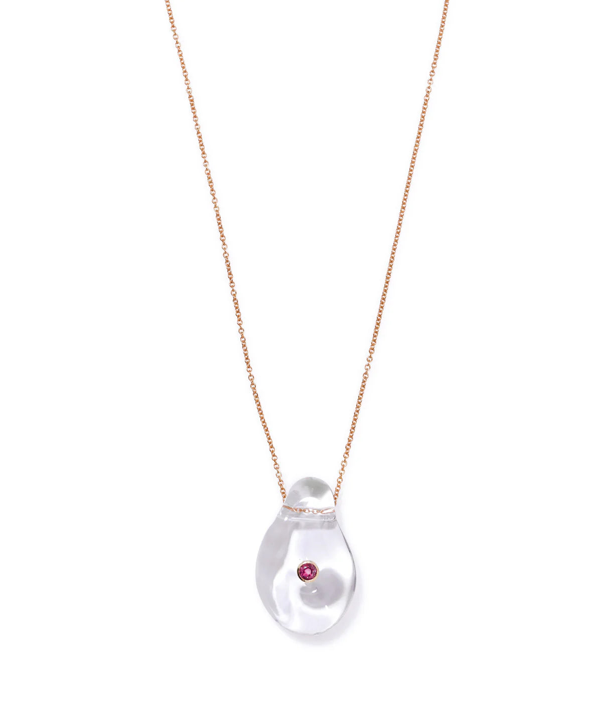 Muse Pendant Necklace - Clear