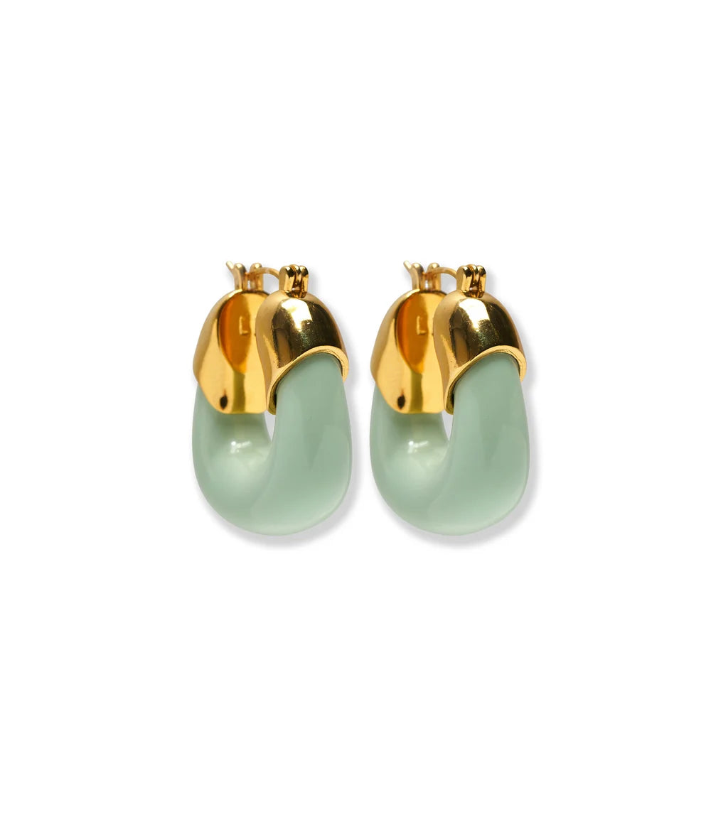 Organic Hoops - Seafoam