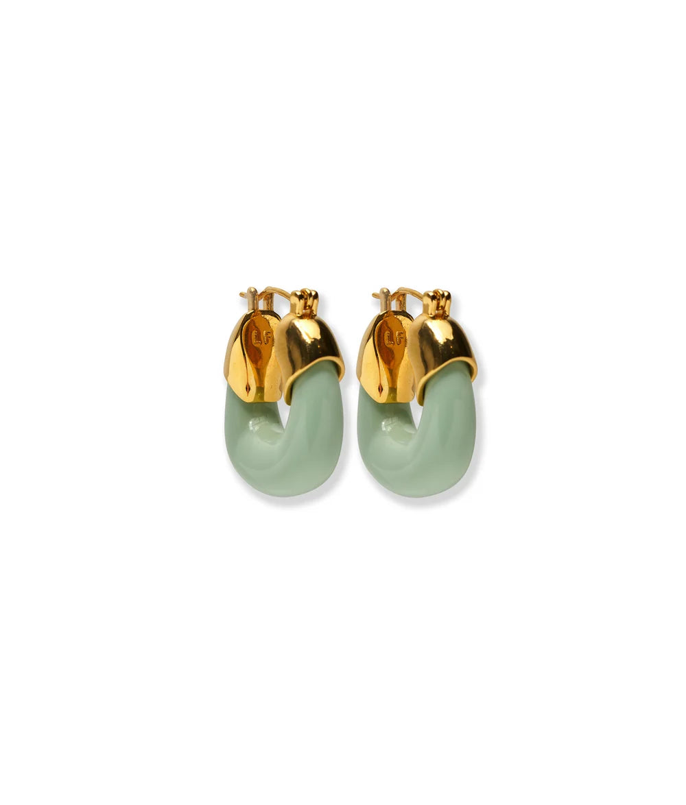 Mini Organic Hoops - Seafoam