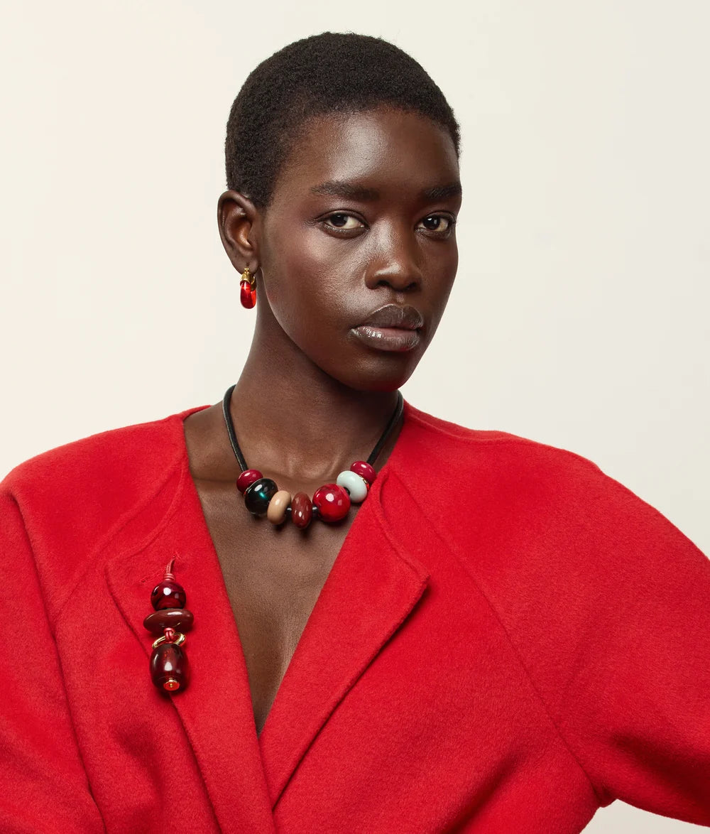Museo Cord II Necklace - Bordeaux
