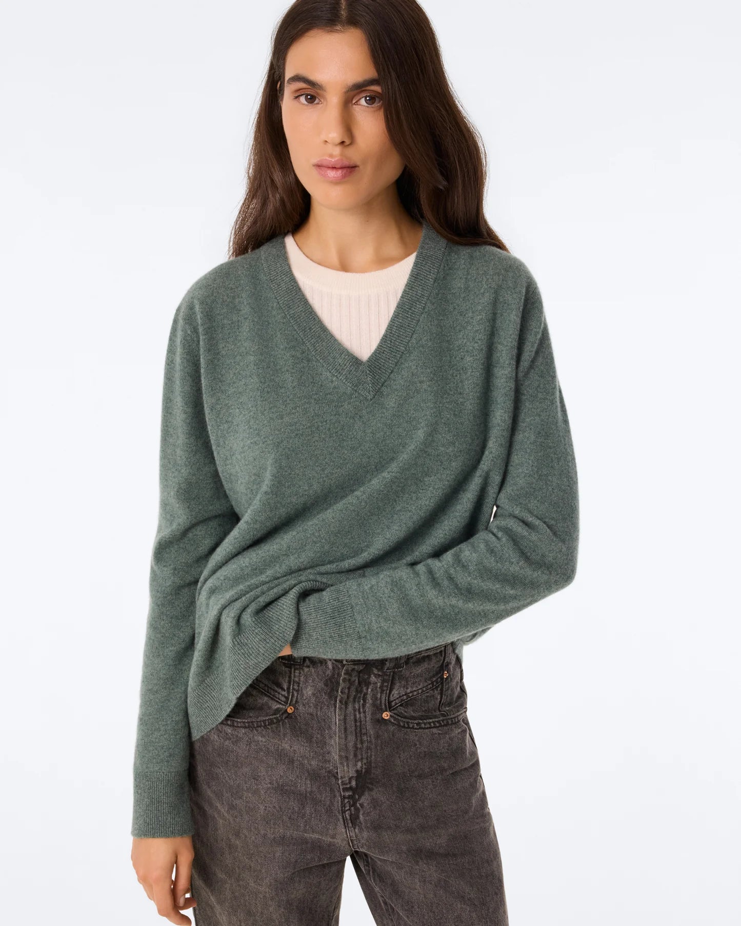 Lita Sweater - Green Wakame