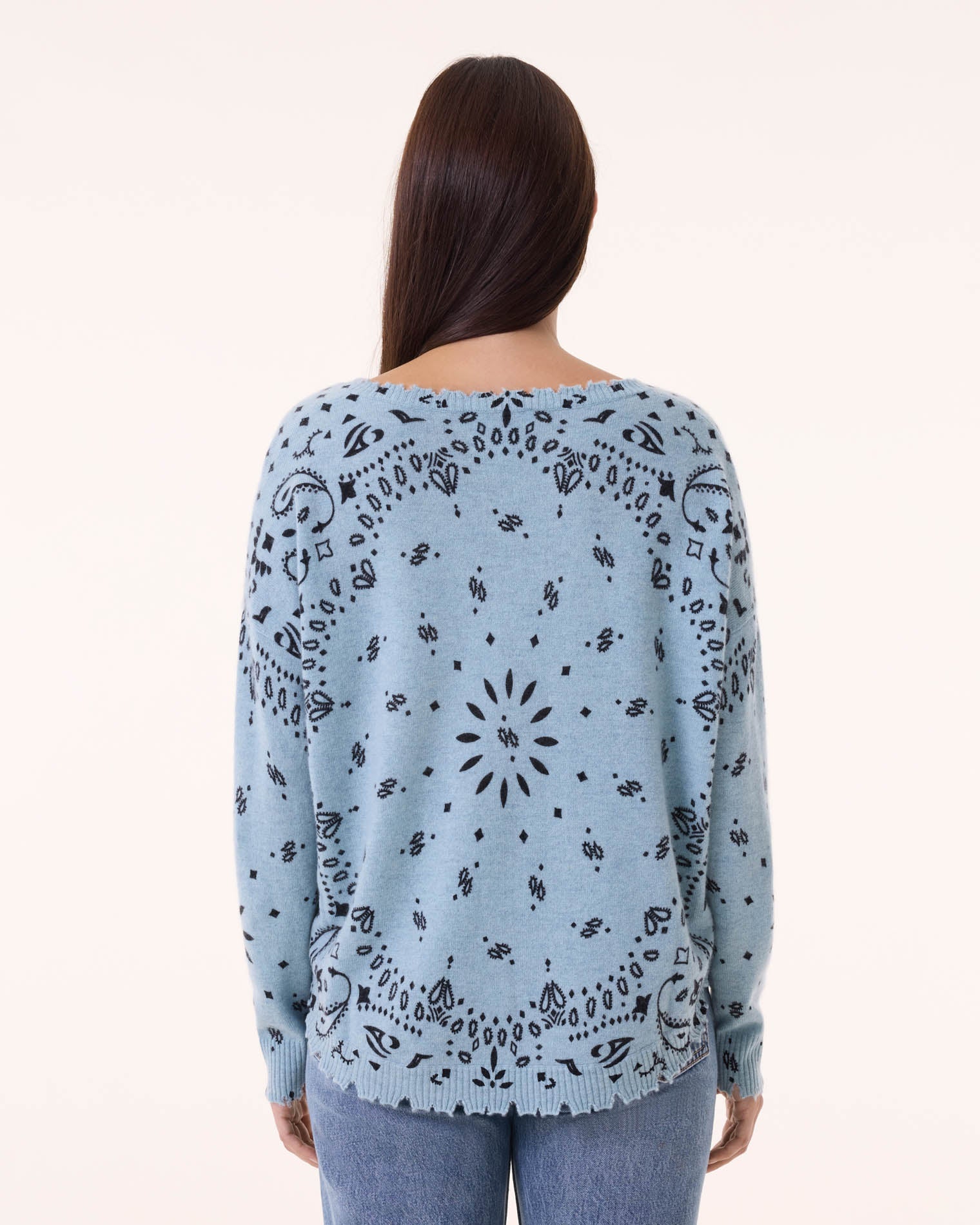 Mela Bandana Bico Sweater - Vintage Blue