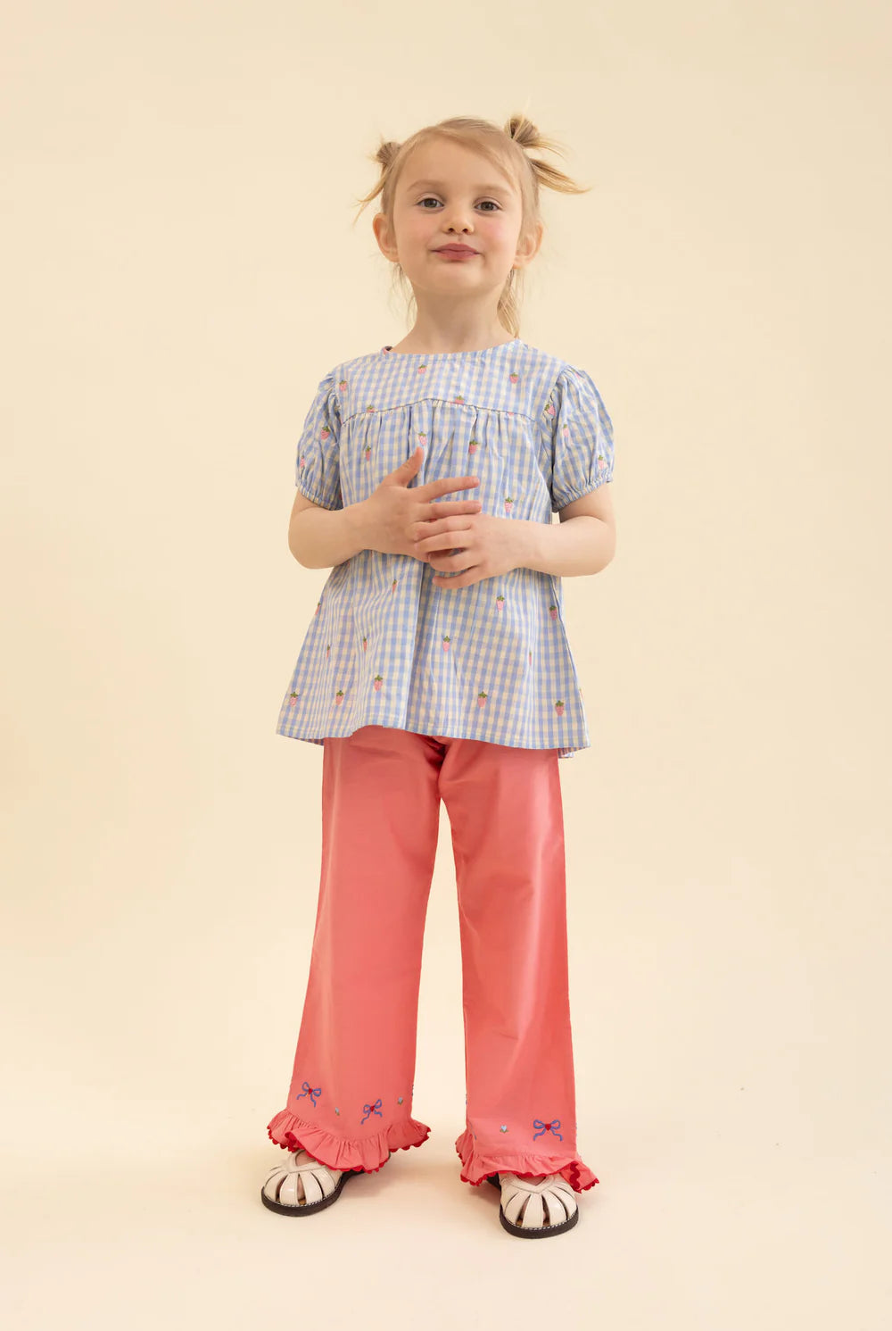 Mille Blouse - Sky Berry Gingham