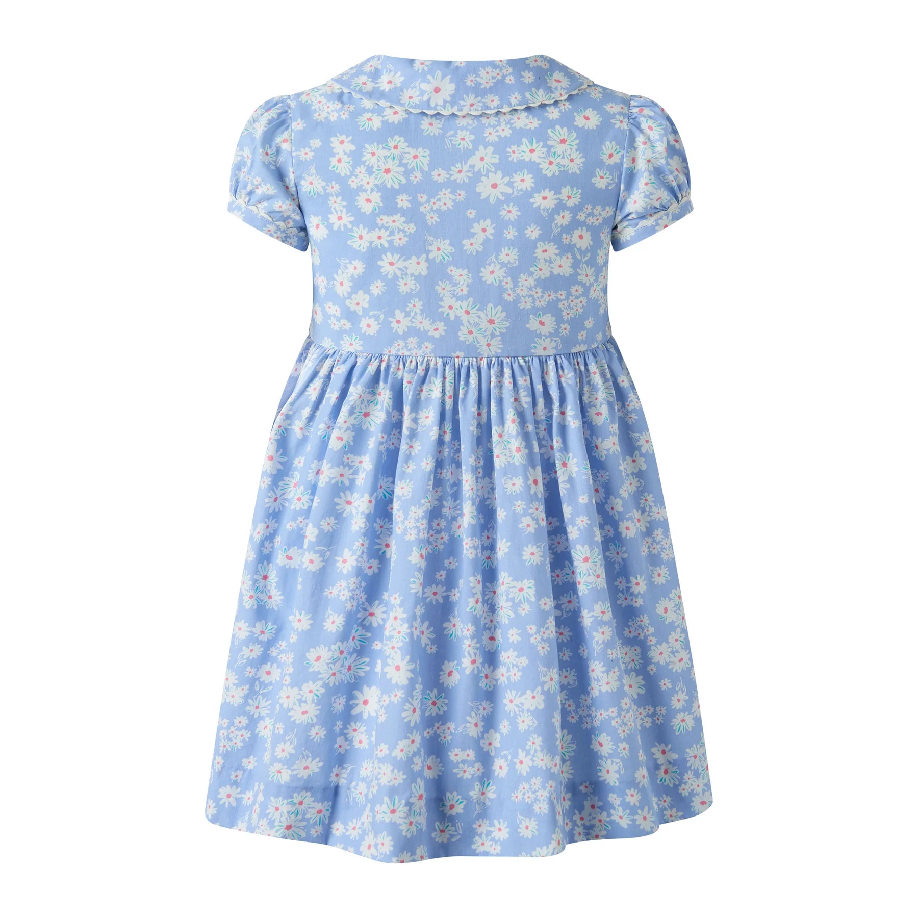 Blue Daisy Button-Front Dress