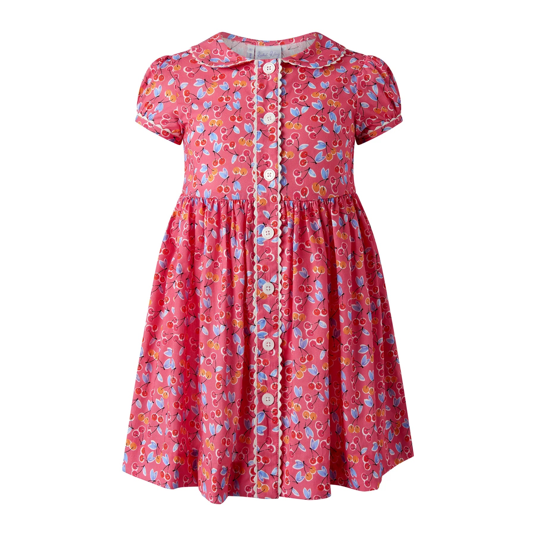 Cherry Button-Front Dress