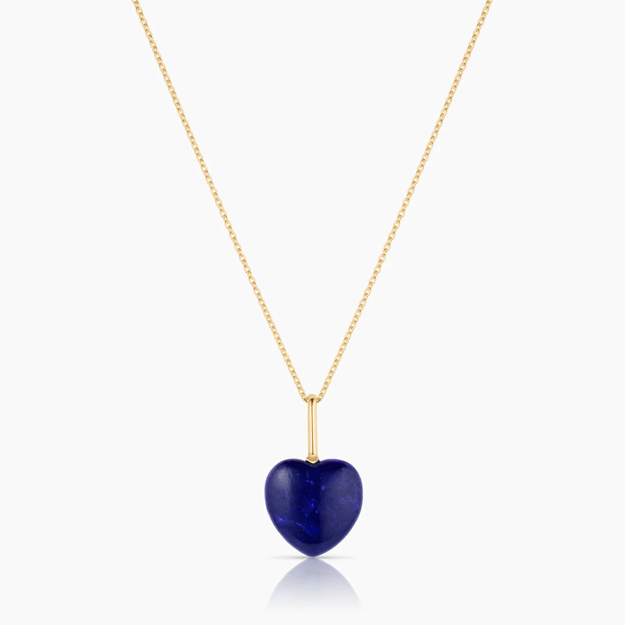 Gemma Lapis Heart Necklace