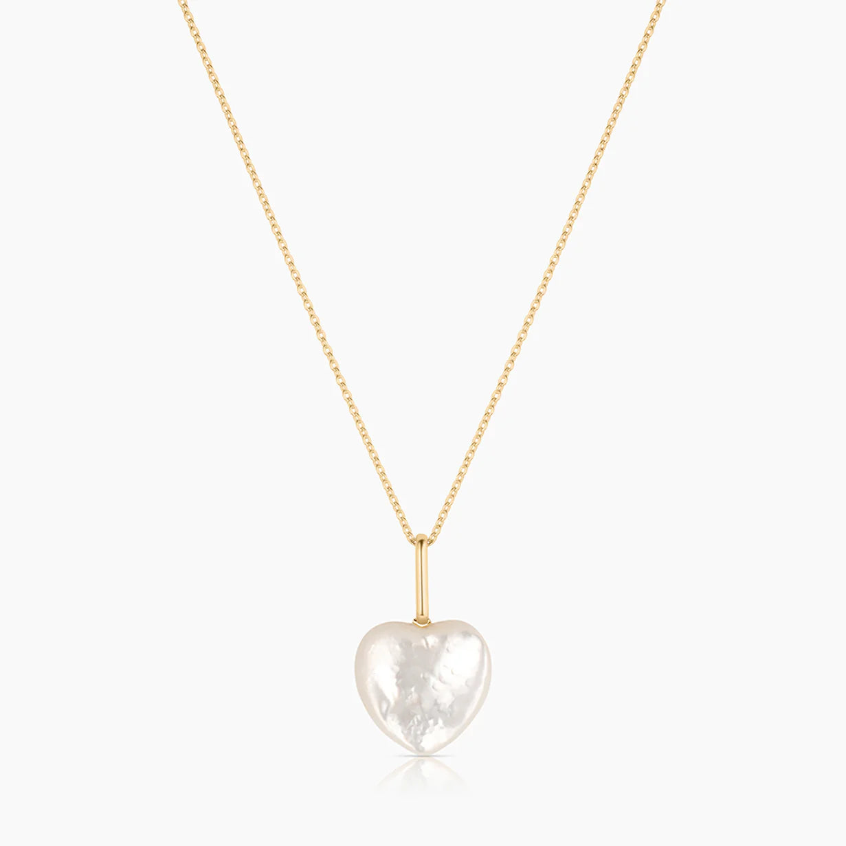 Gemma Mother of Pearl Heart Necklace