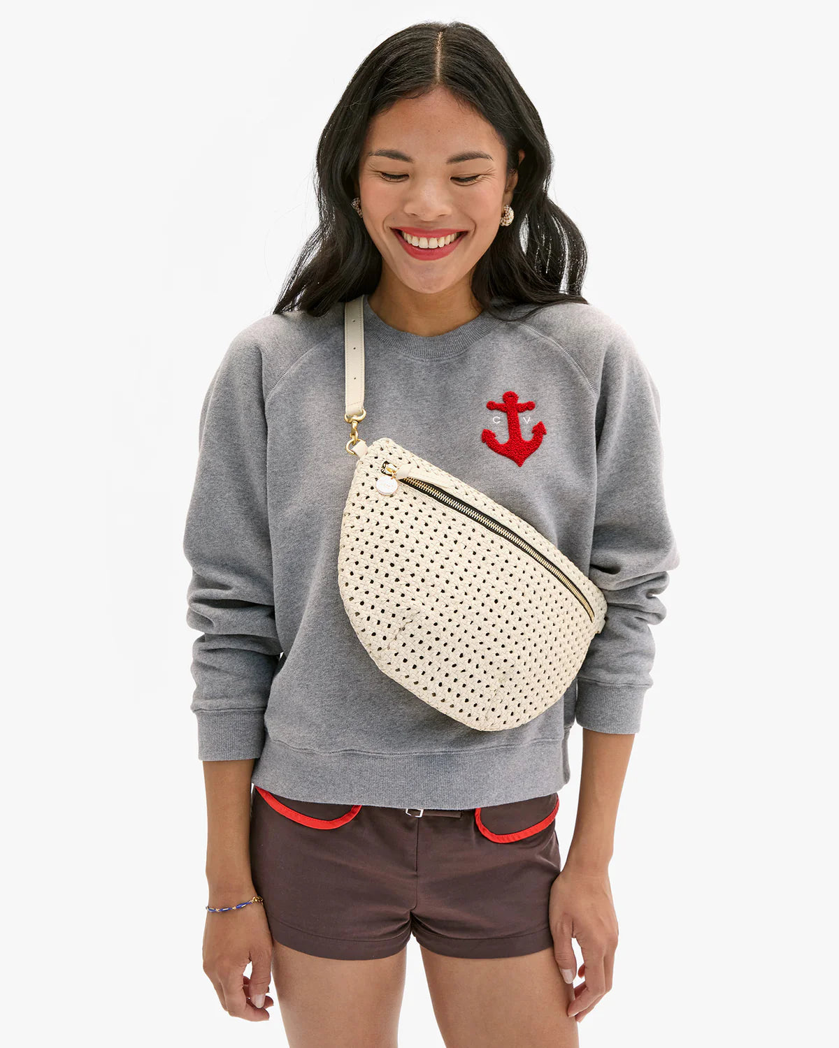 Le Court Sweatshirt - Petit Chenille Anchor