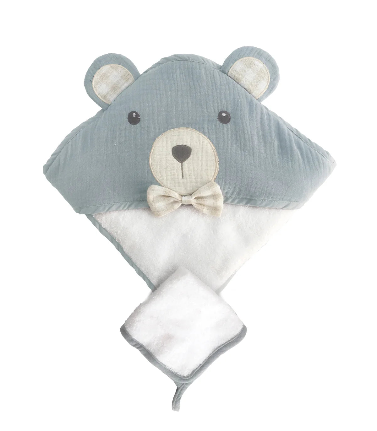 Terry Muslin Towel & Washcloth Set - Petit Bear