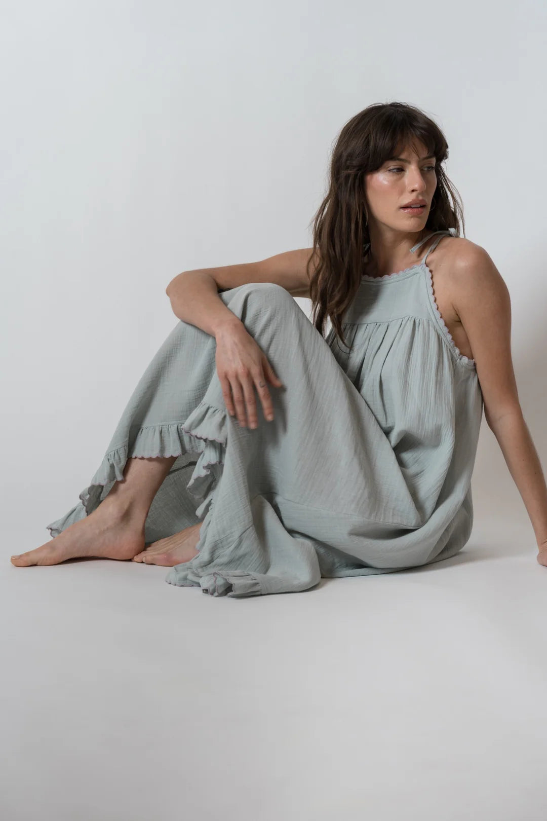 Alaia Slip Dress - Sage