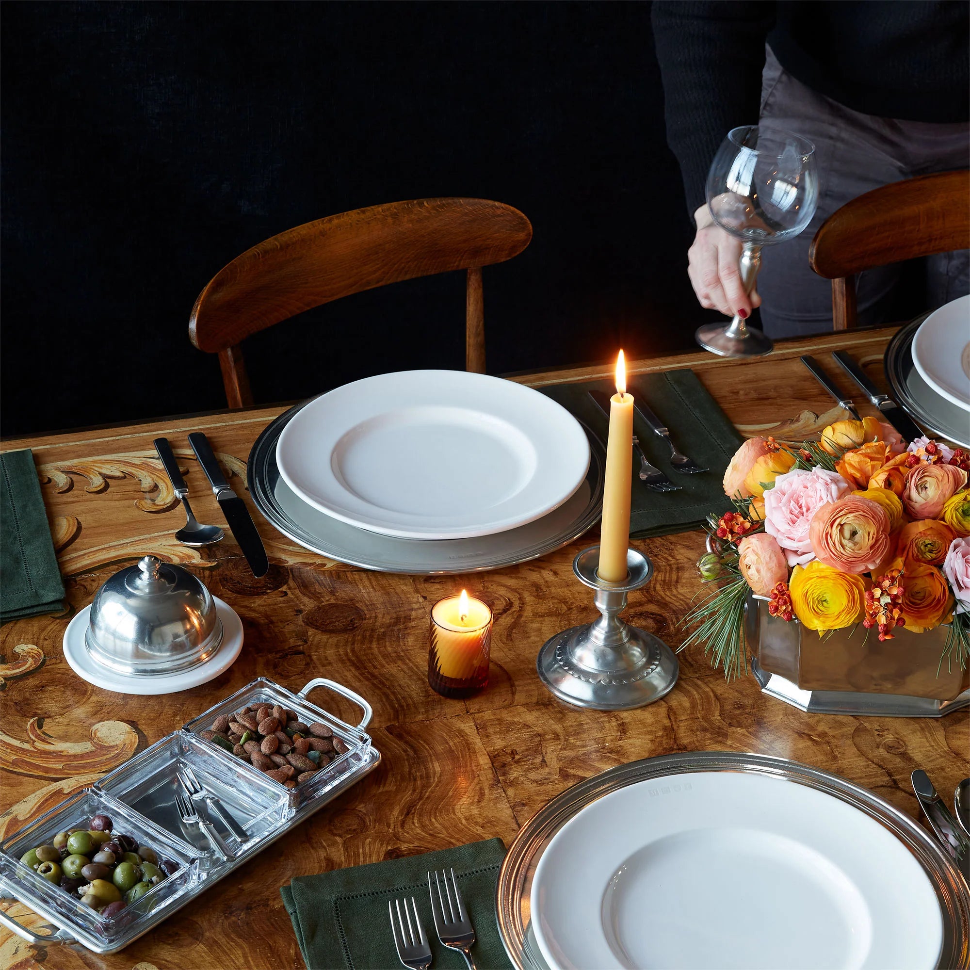 1508 Dinner Plate - White