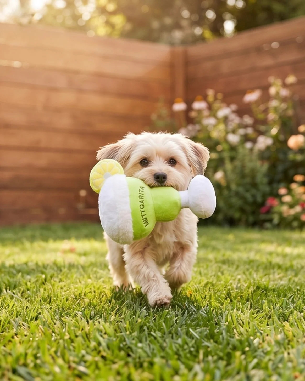 Muttgarita Squeaker Dog Toy