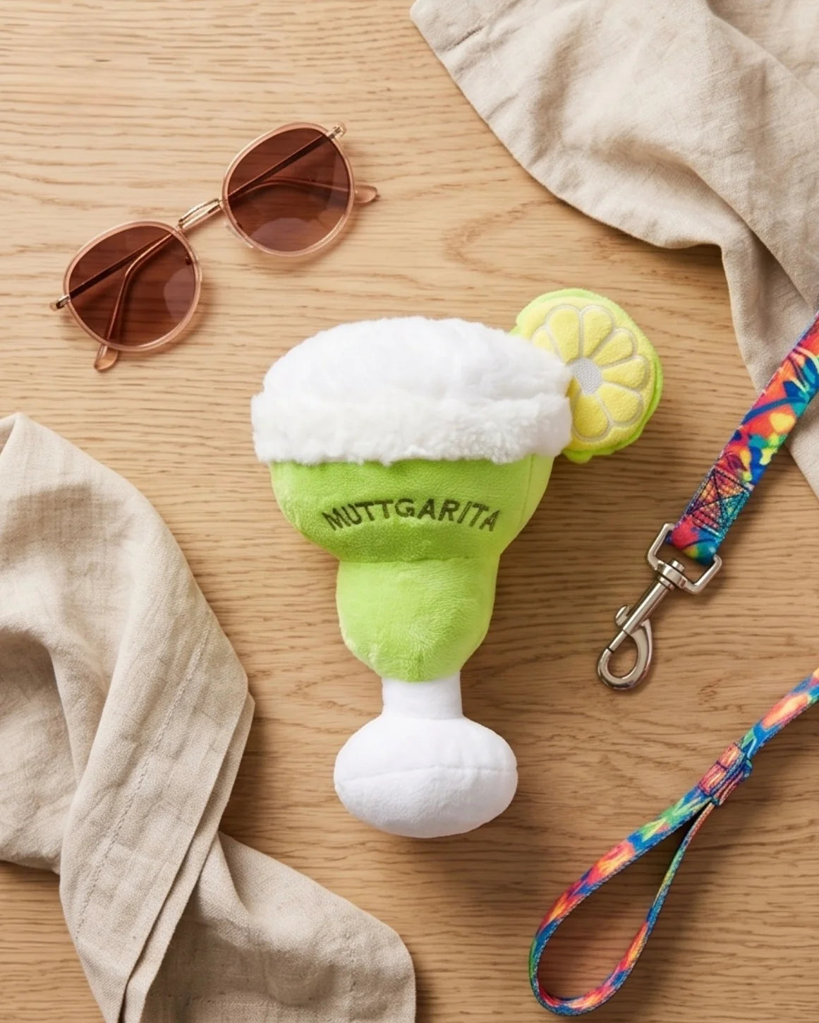 Muttgarita Squeaker Dog Toy