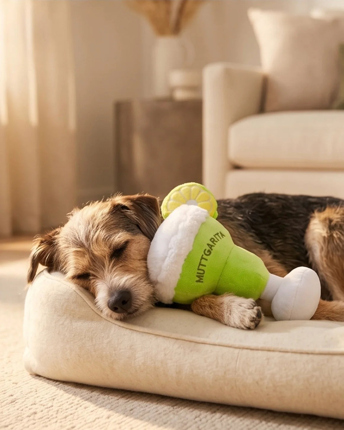 Muttgarita Squeaker Dog Toy