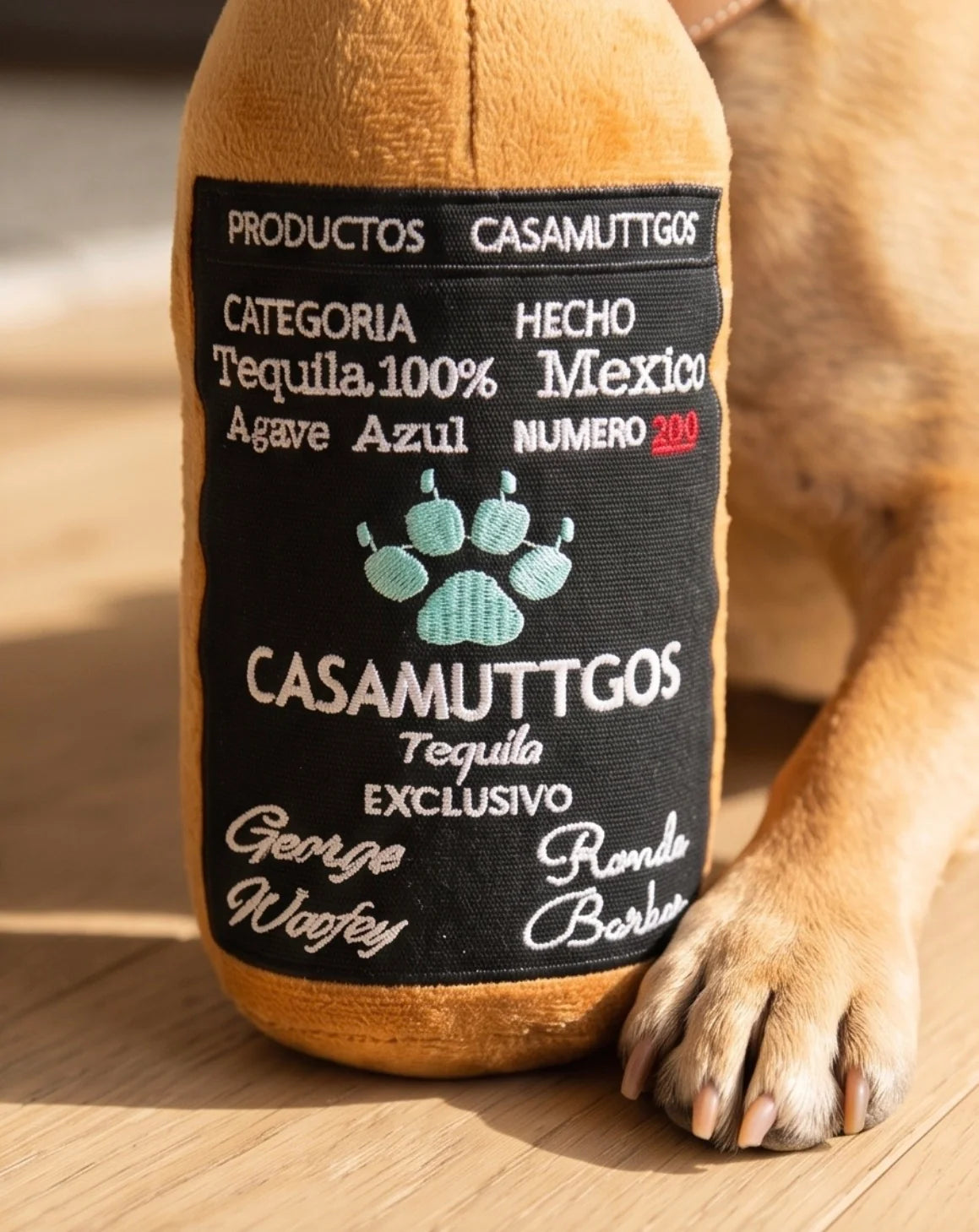 Casamuttgos Tequila Toy Squeaker Dog Toy