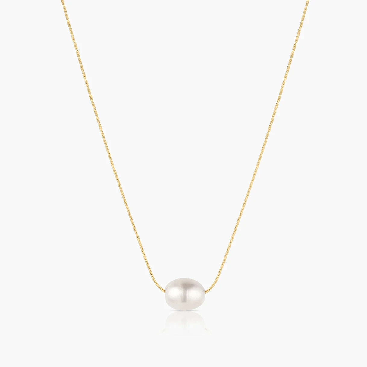Isla Gold Bead Snake Chain Necklace
