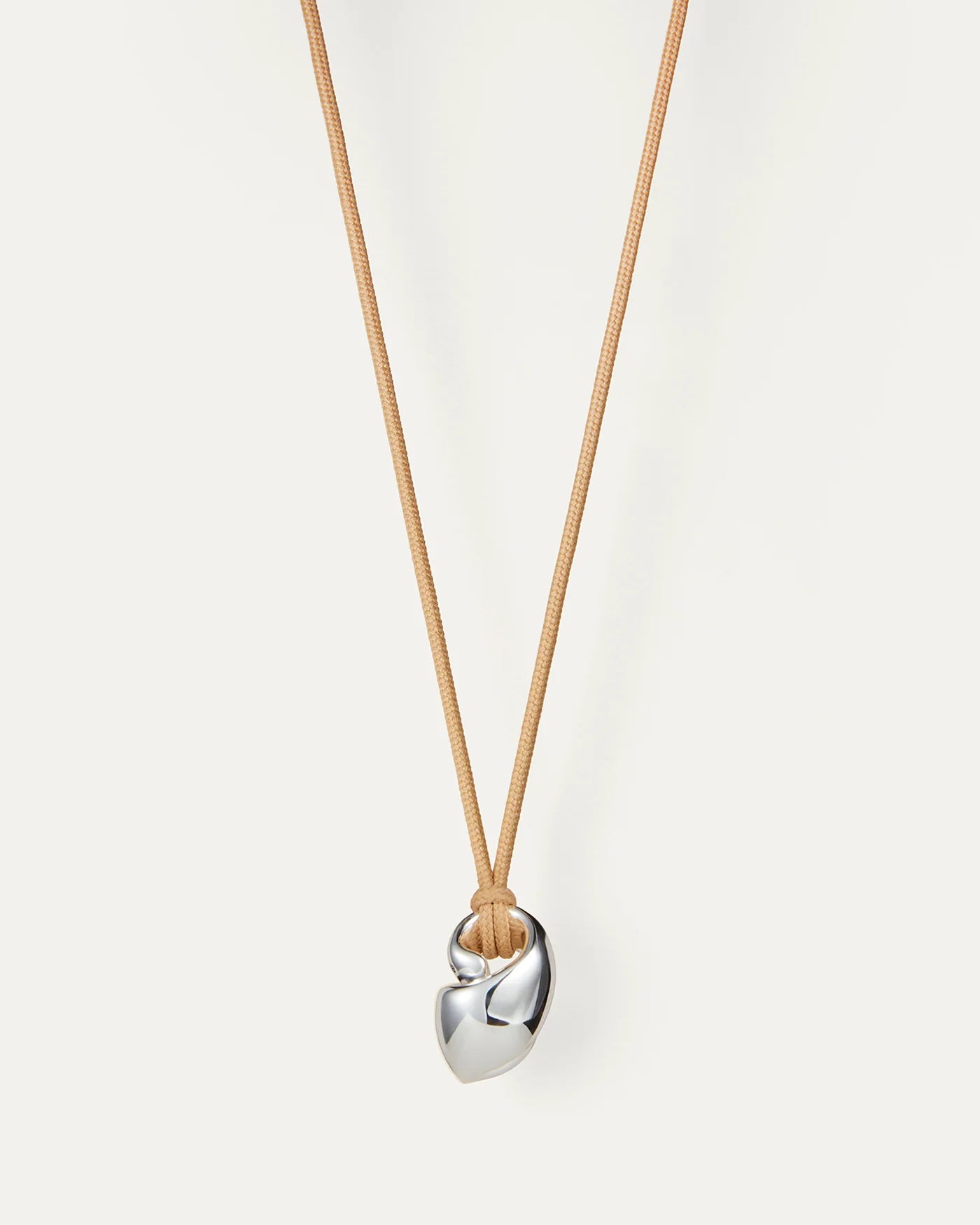 Estelle Cord Necklace - Silver