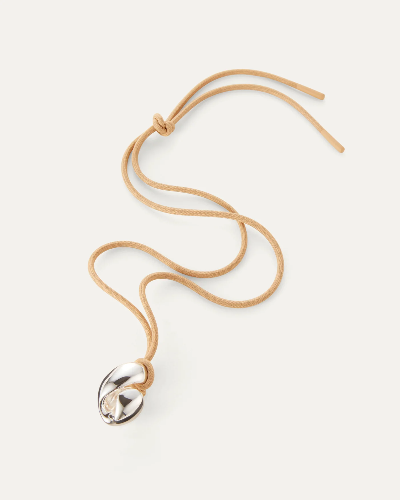 Estelle Cord Necklace - Silver