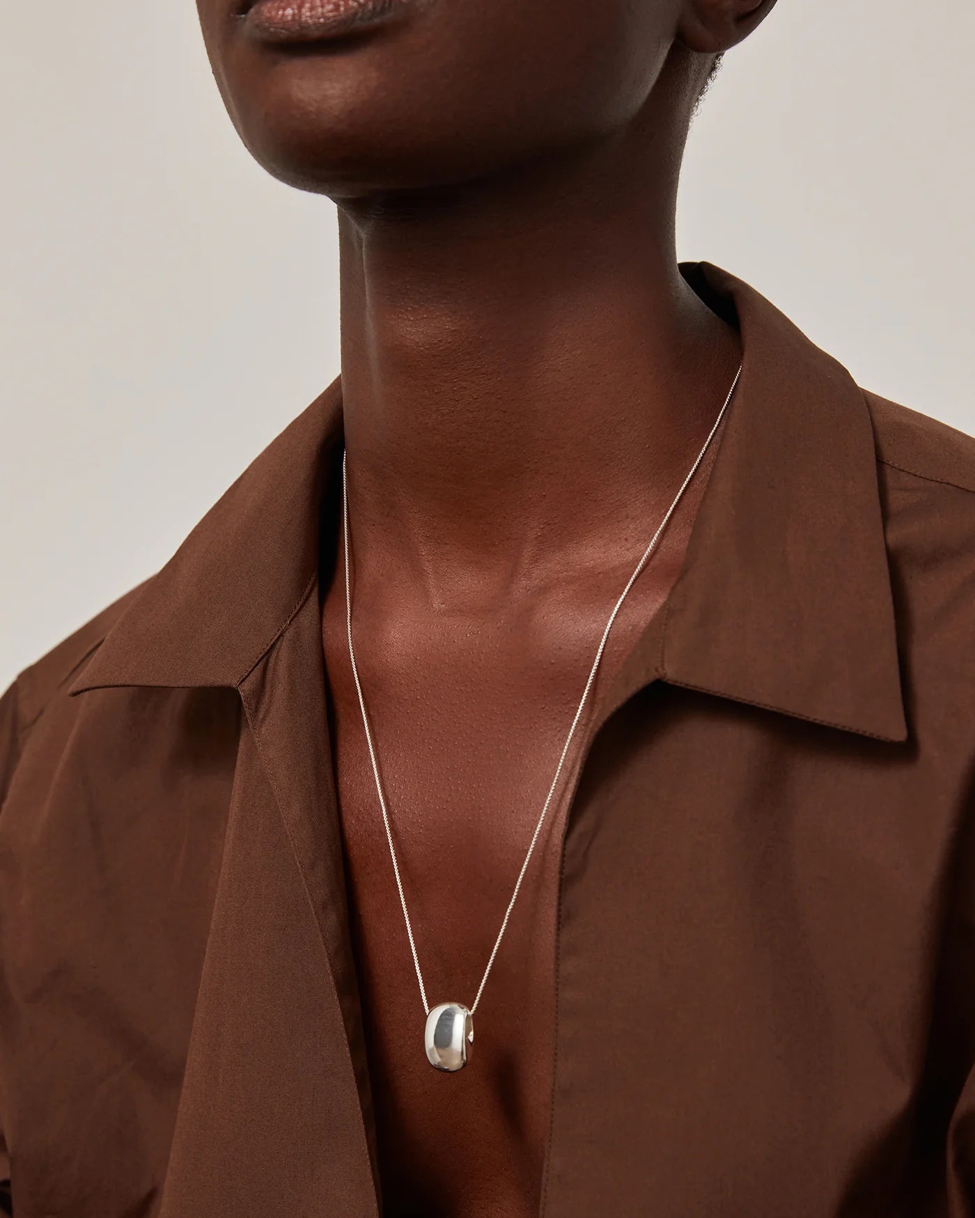 Leon Pendant Necklace - Silver