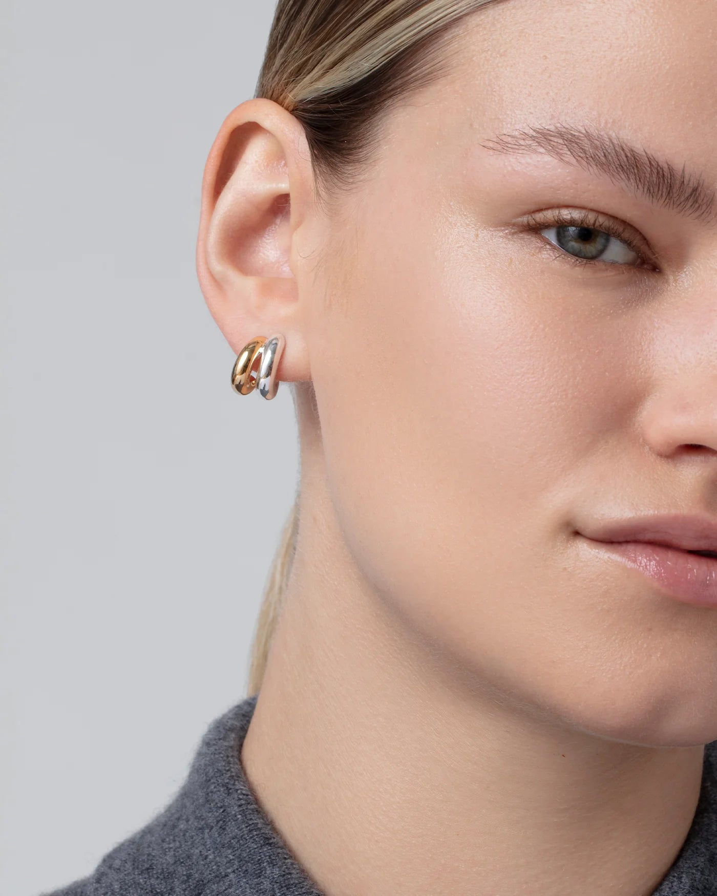 Florence Mini Earring - Two-Tone