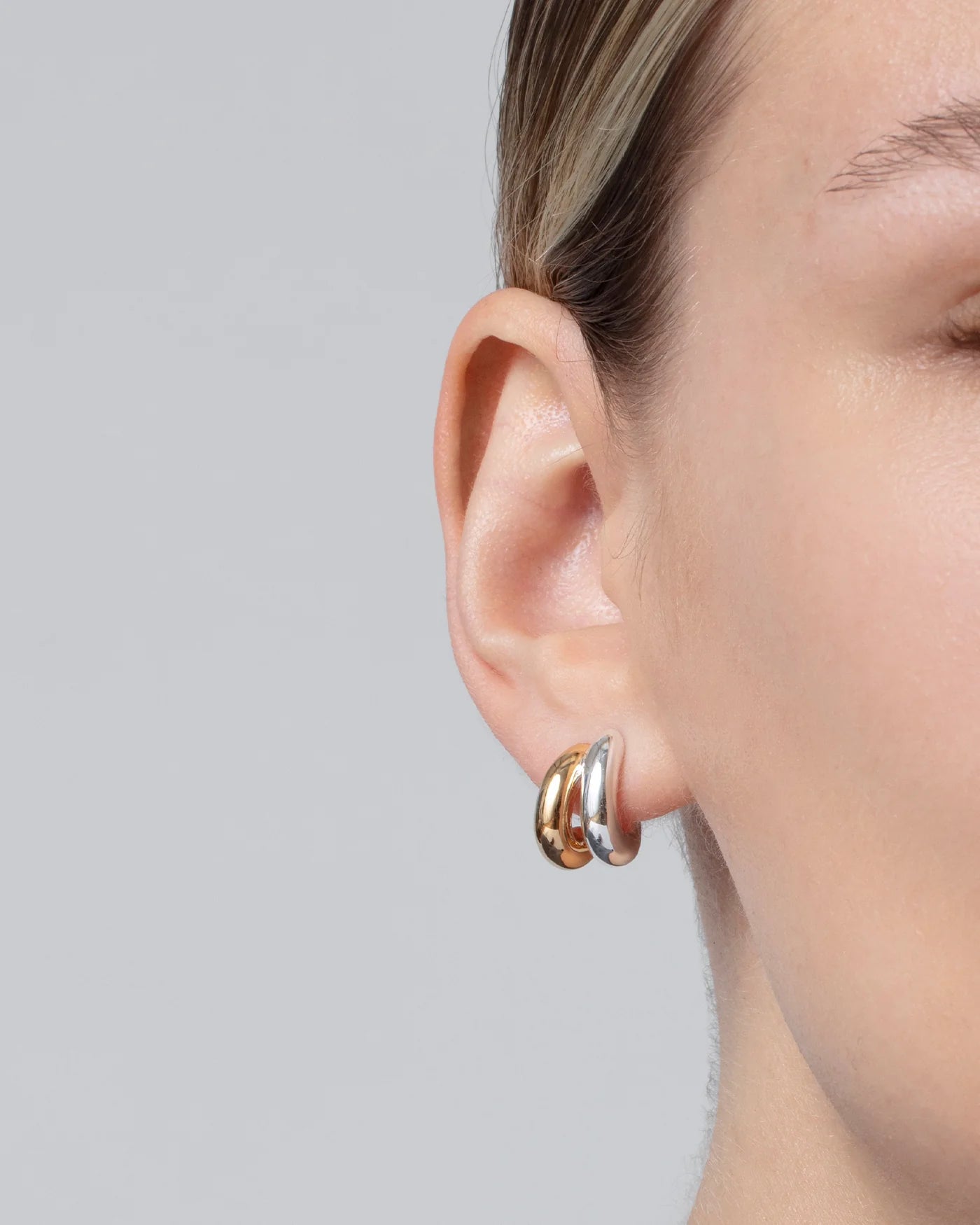 Florence Mini Earring - Two-Tone