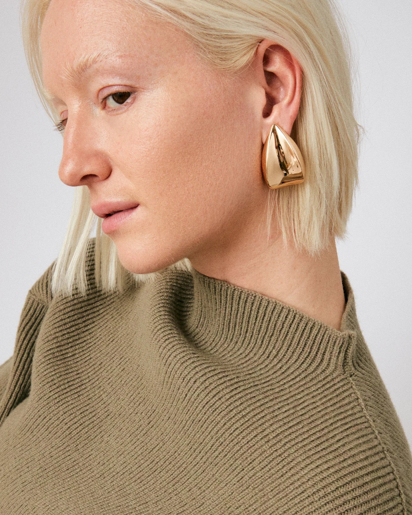 Margaux Puff Earrings - Gold