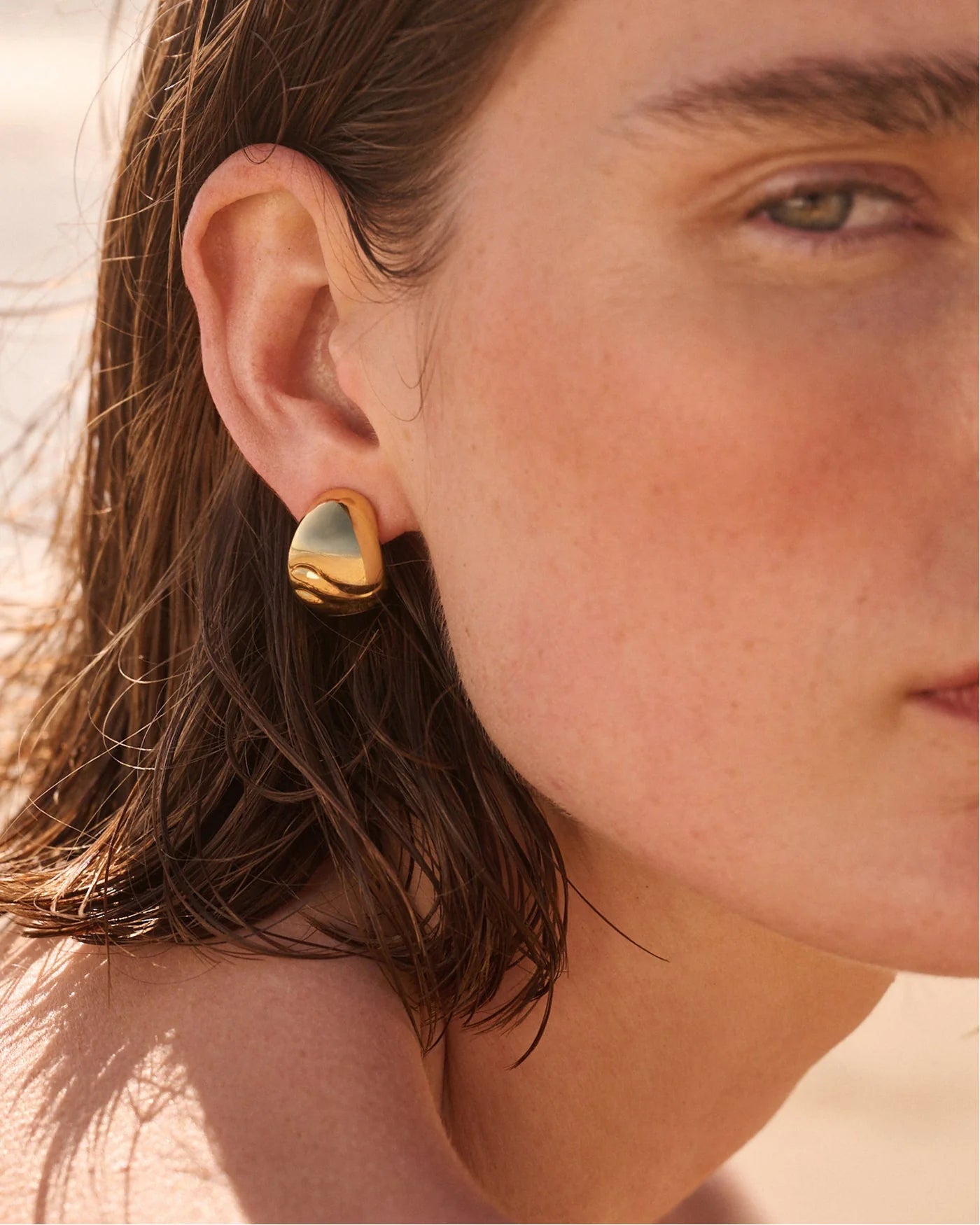 Nelle Hoop Earring - Gold