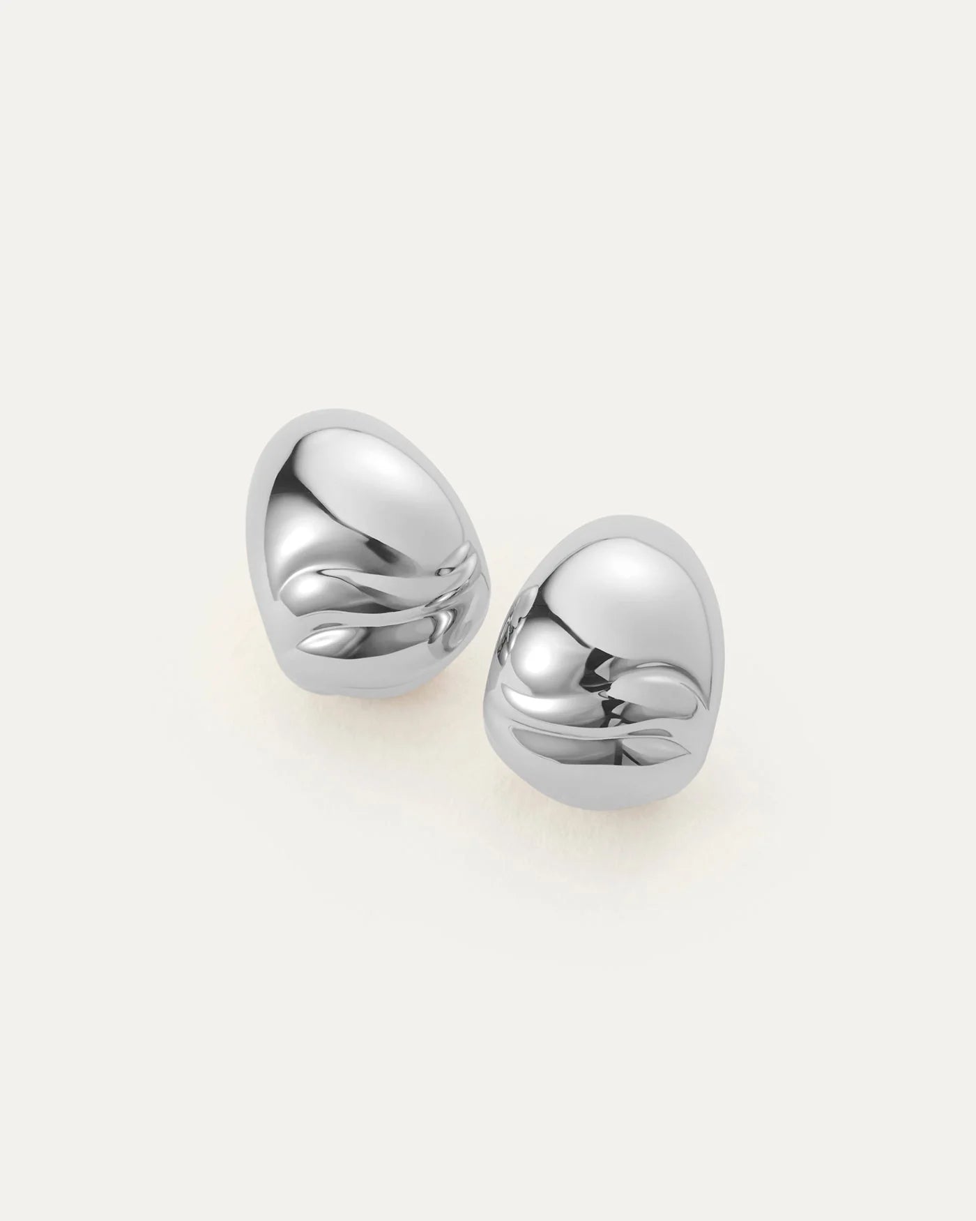 Nelle Hoop Earring - Silver