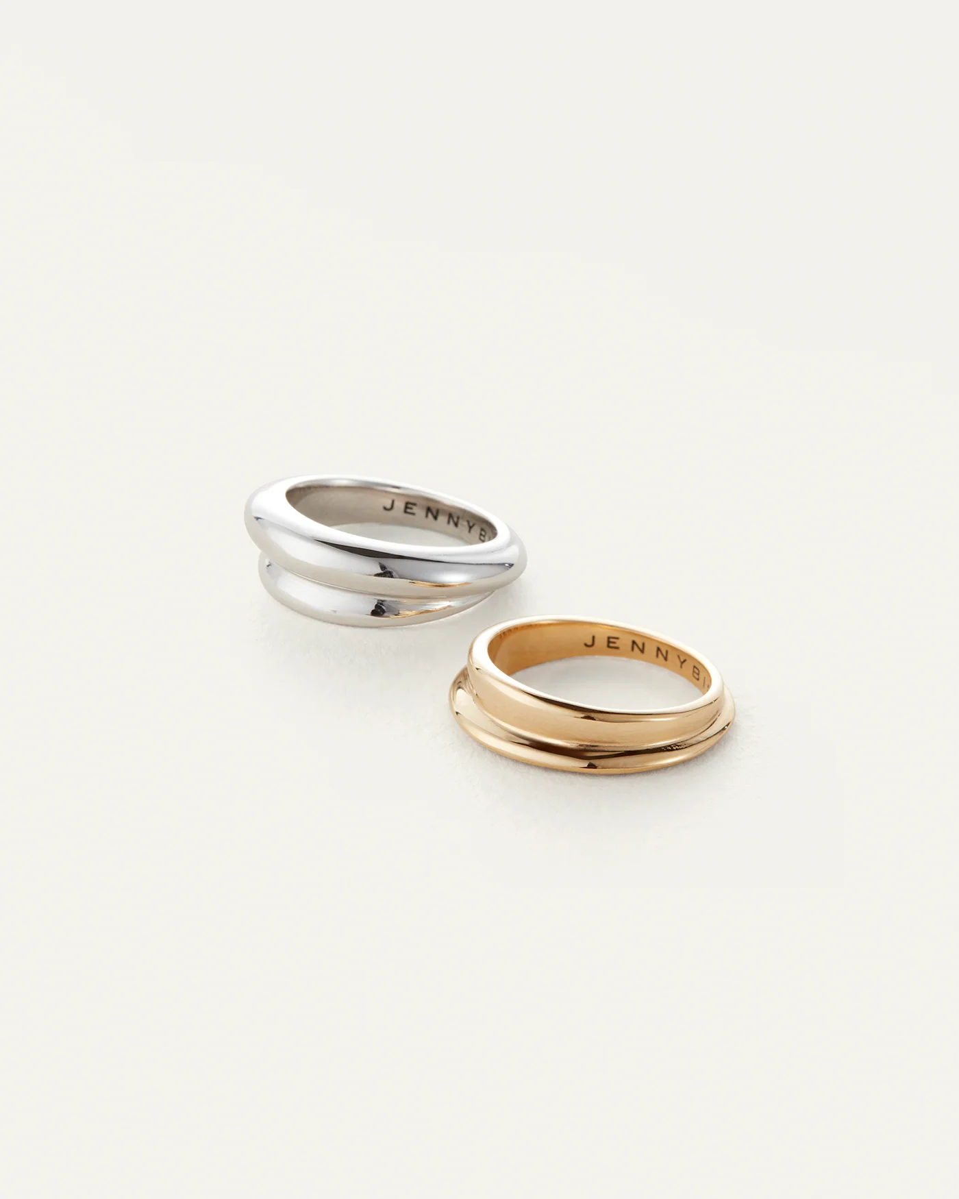 Lennon Ring Set - Two-Tone