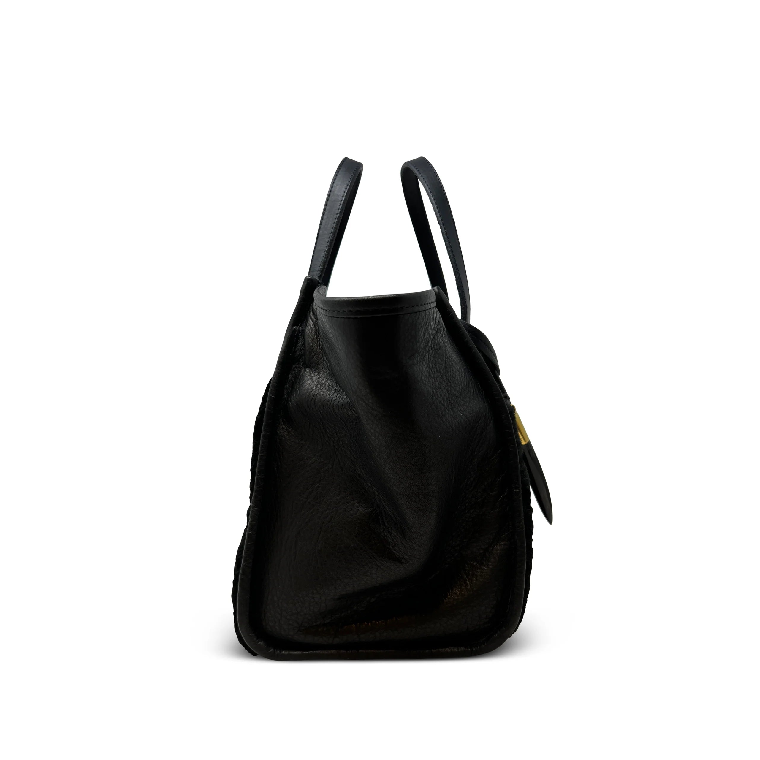 Shearling Mini Tote - Black