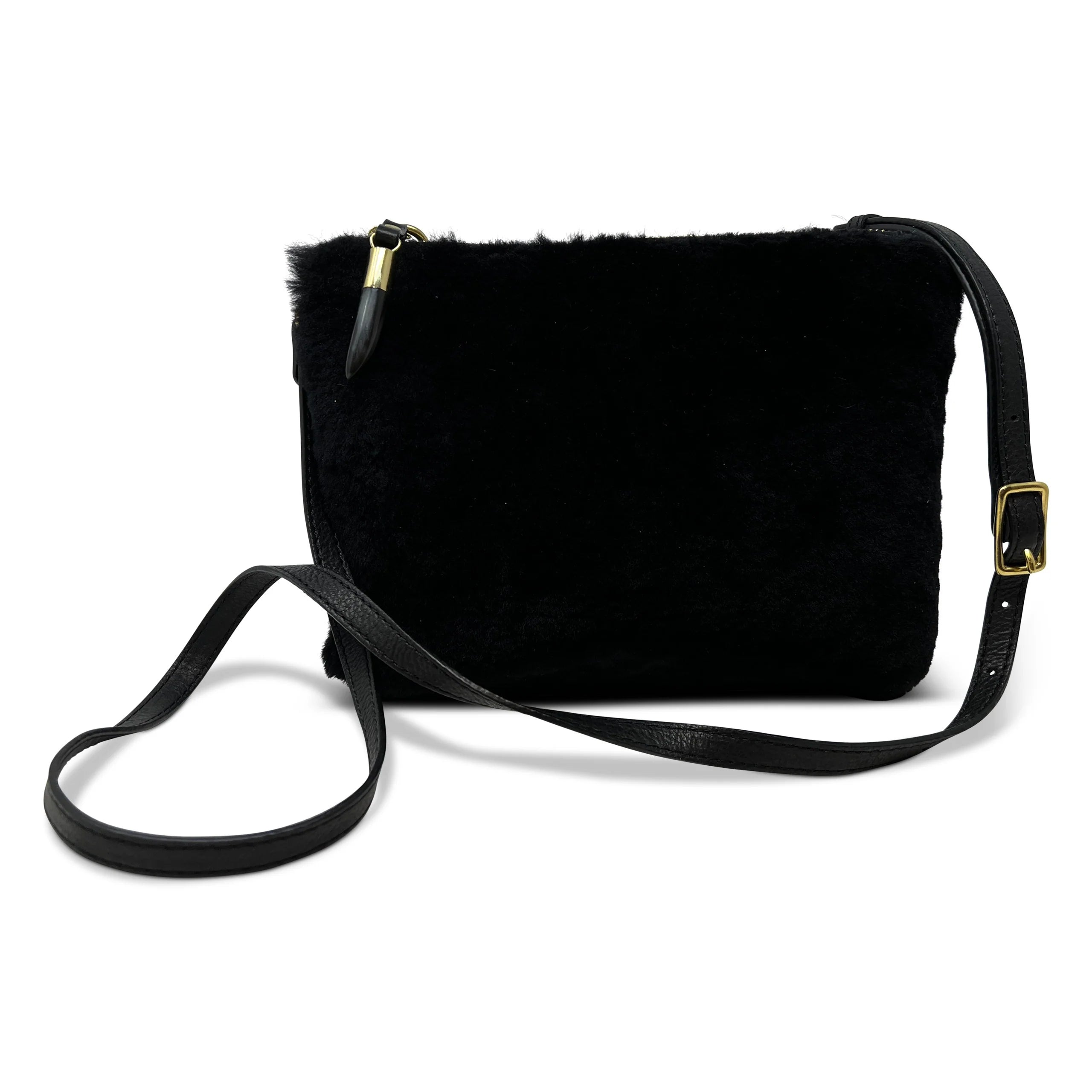 Nottingham Shearling Crossbody - Black