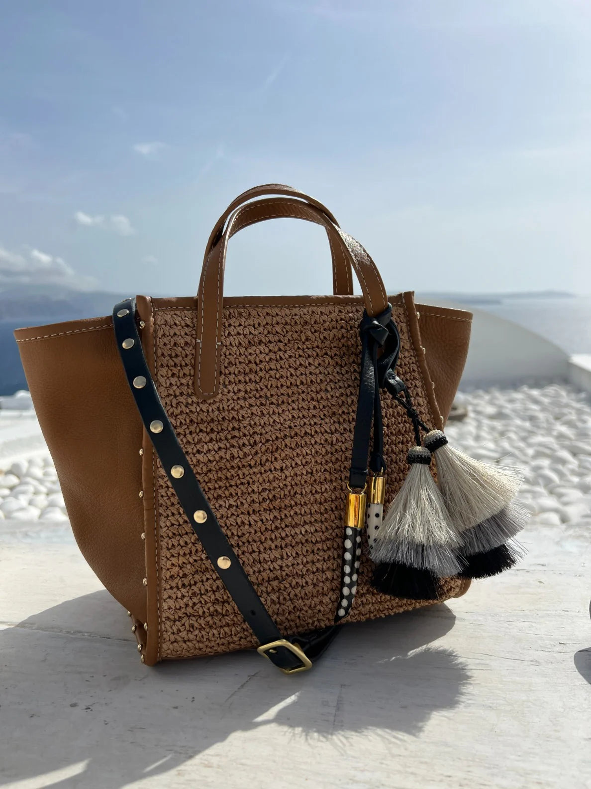 Raffia Mini Tote - Natural