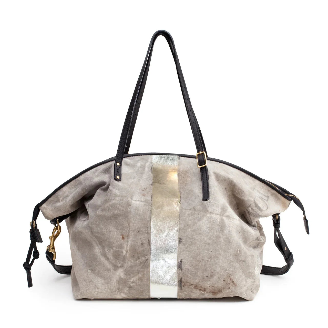 Postal Silver Stripe Crossbody