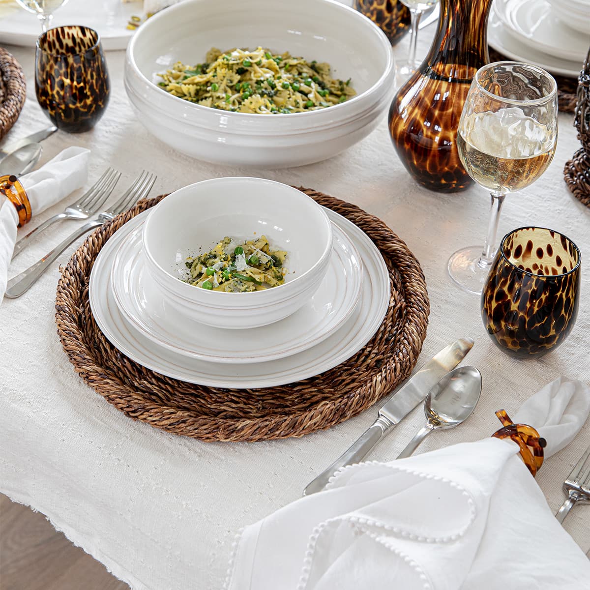 Puro Stemless Wine Glass Set of 4 - Tortoiseshell