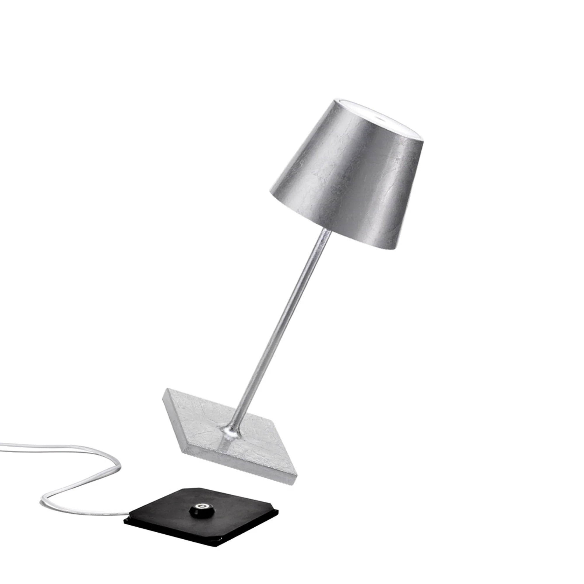 Poldina Pro Mini Cordless Lamp - Silver Leaf