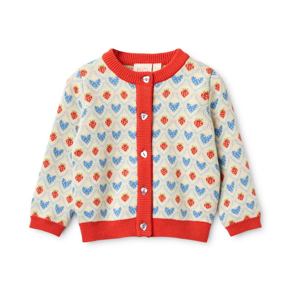 Lea Cardigan - Berry Heart Mix