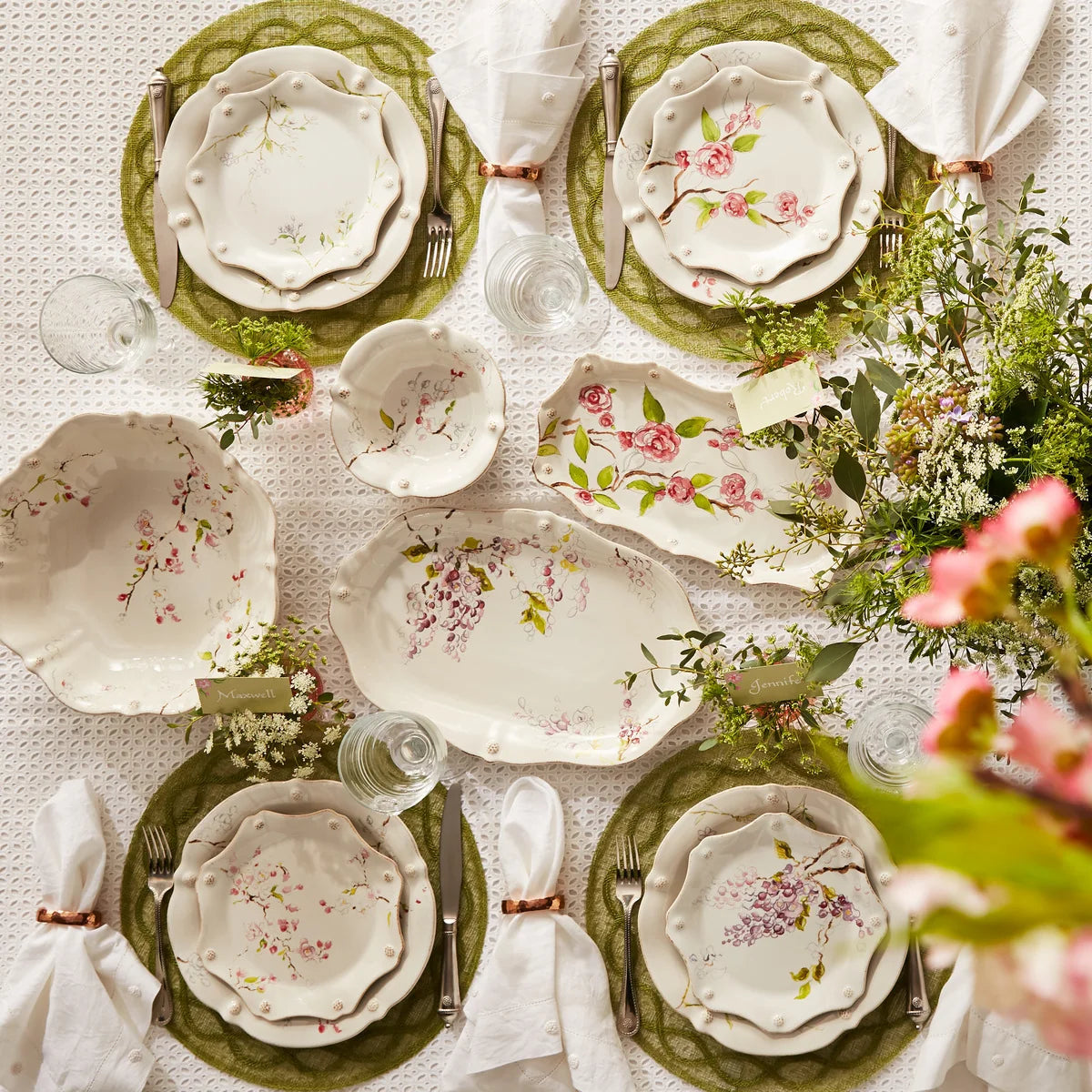 Tuileries Garden Placemat Set/4 - Pistachio