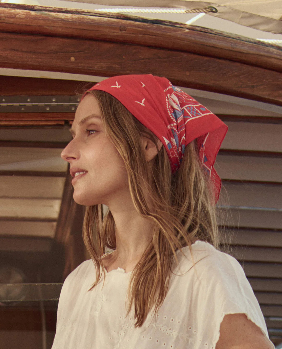 The Sailboat Bandana - Red