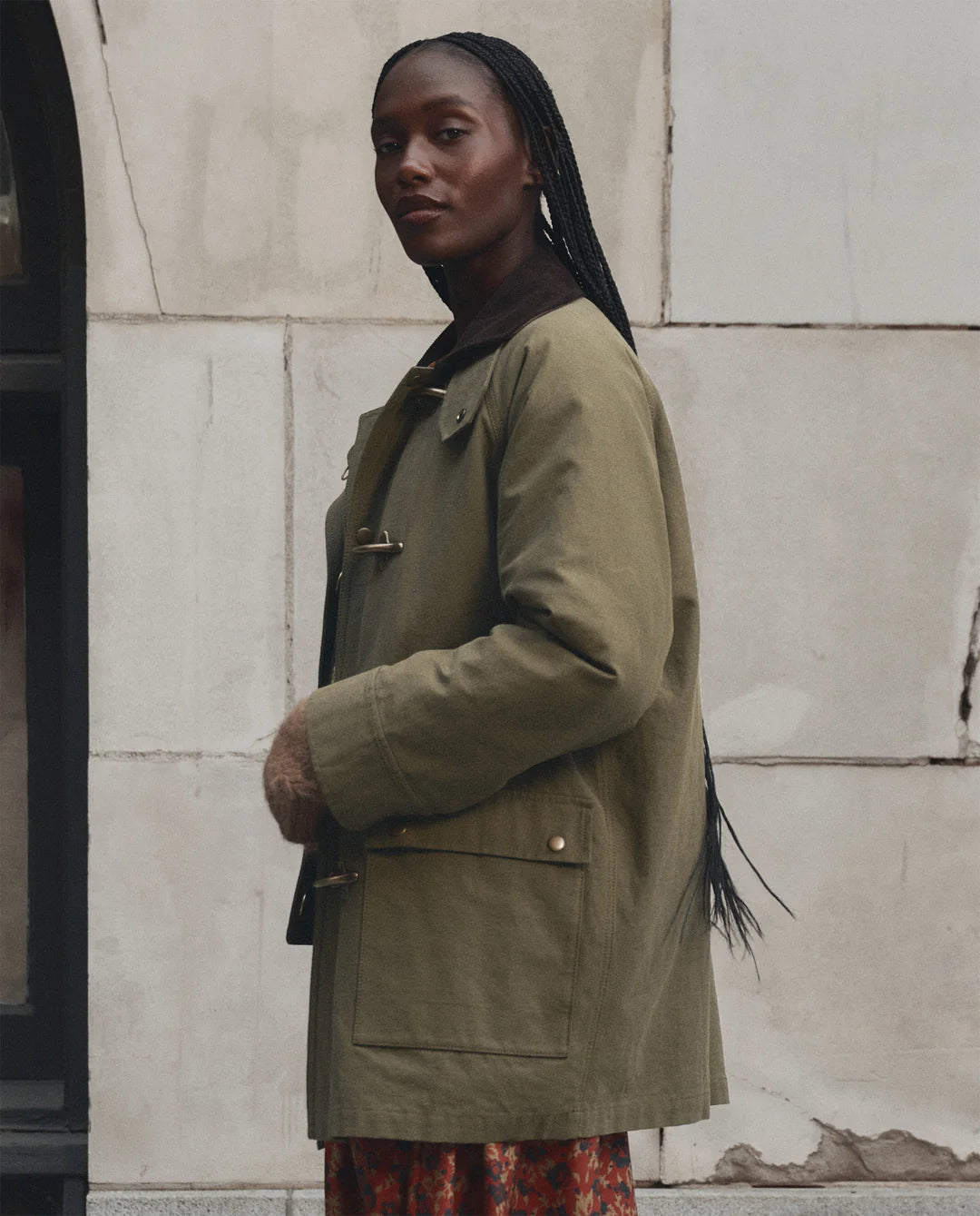 The Firefighter Jacket - Olive with Chocolate