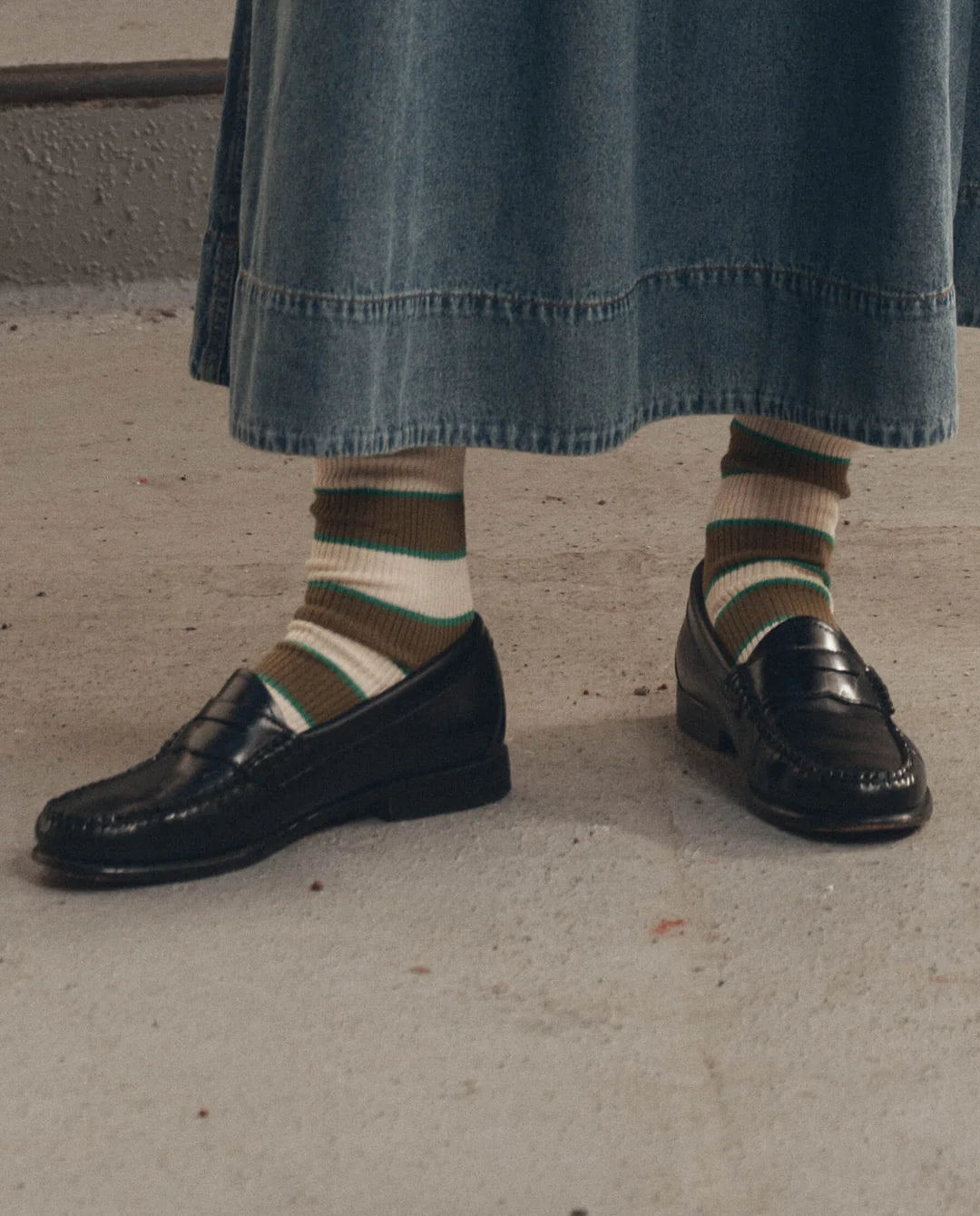 The Colligate Sock - Green