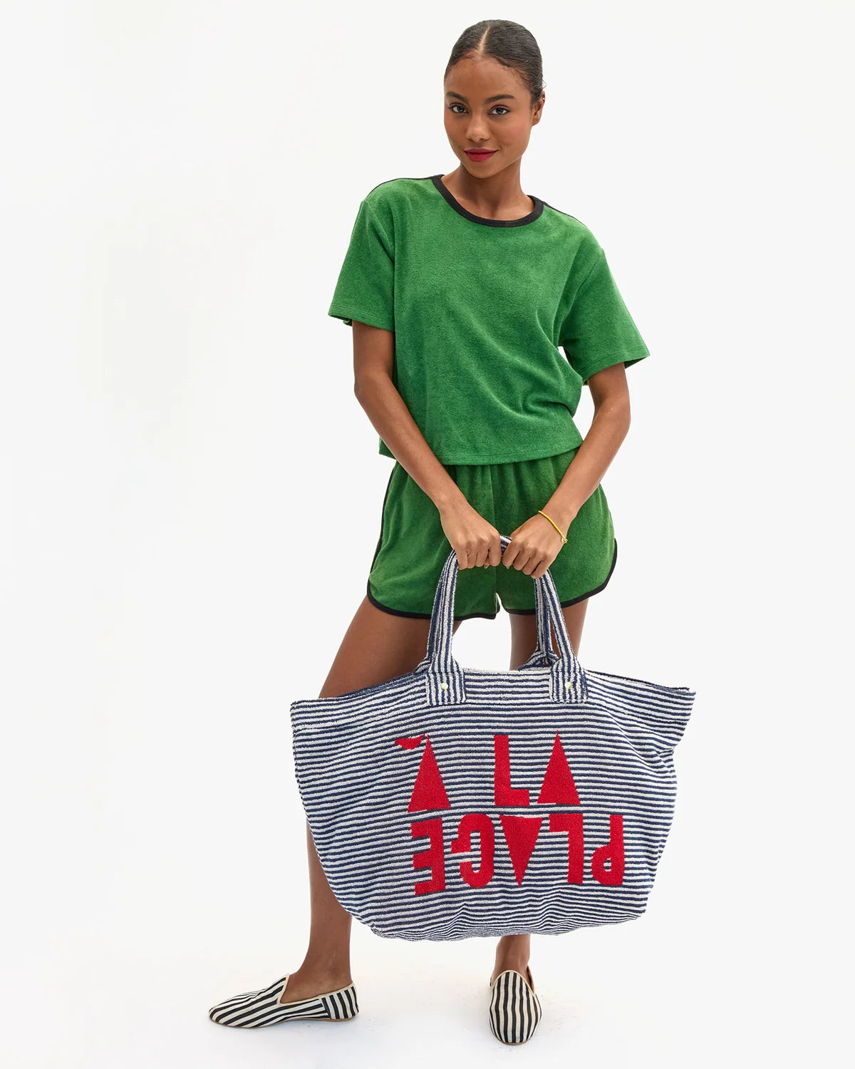 La Cote Tote - Terry Stripe A La Plage