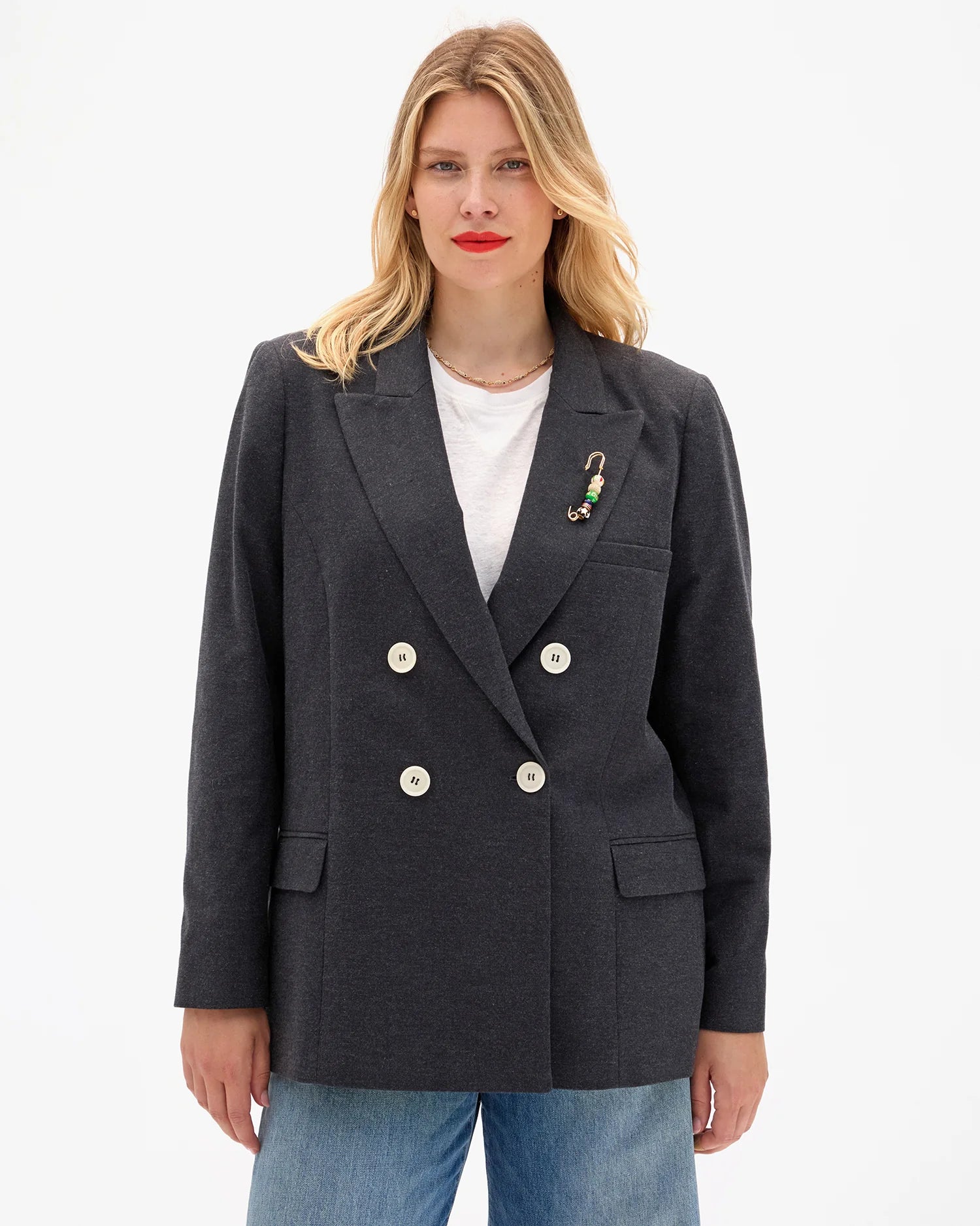 Le Blazer - Cotton Cashmere Charcoal
