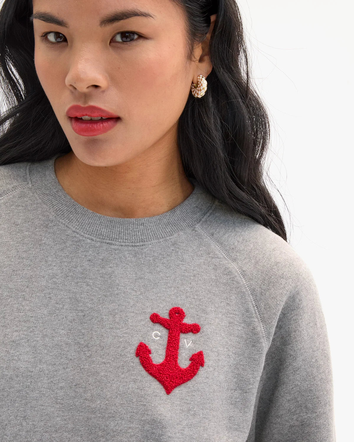 Le Court Sweatshirt - Petit Chenille Anchor