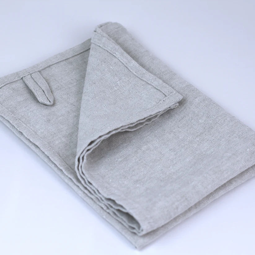 Stonewashed Linen Hand Towel – Light Natural