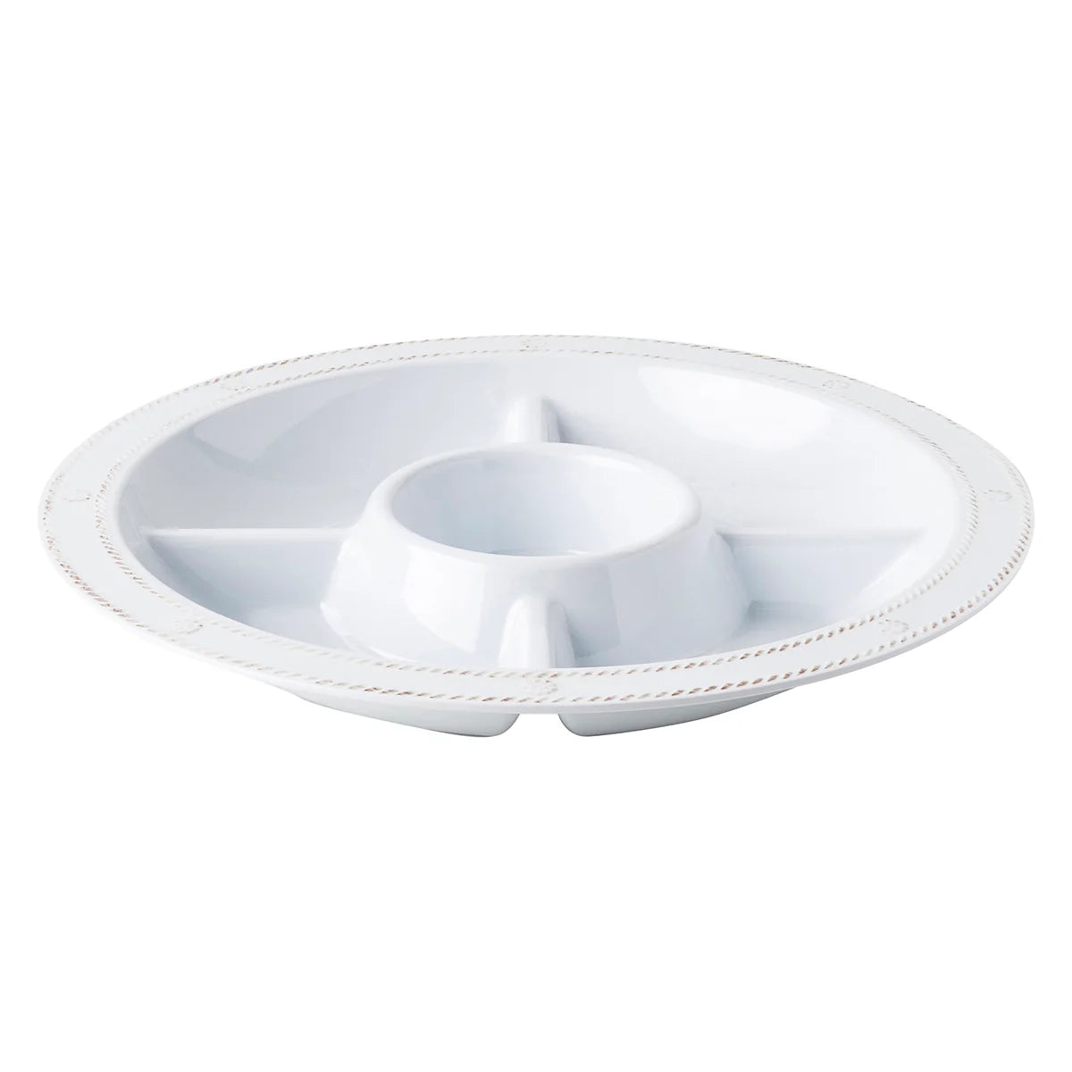 Berry & Thread Melamine Crudité Platter - Whitewash