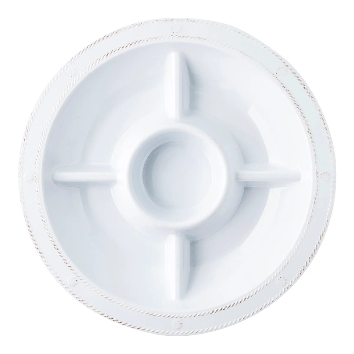 Berry & Thread Melamine Crudité Platter - Whitewash
