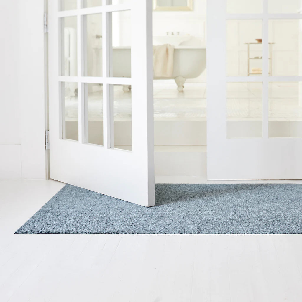 Heathered Shag Utility Mat - Sea