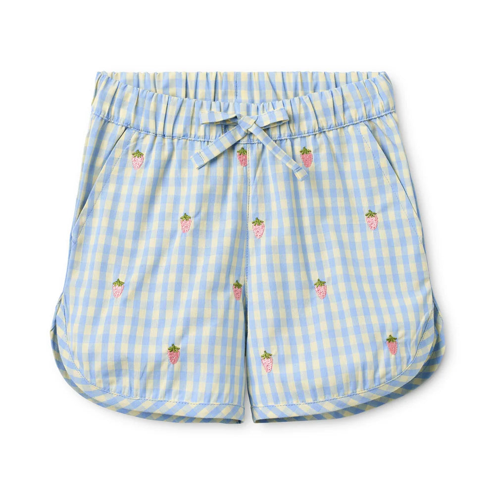 Mille Shorts - Sky Berry Gingham