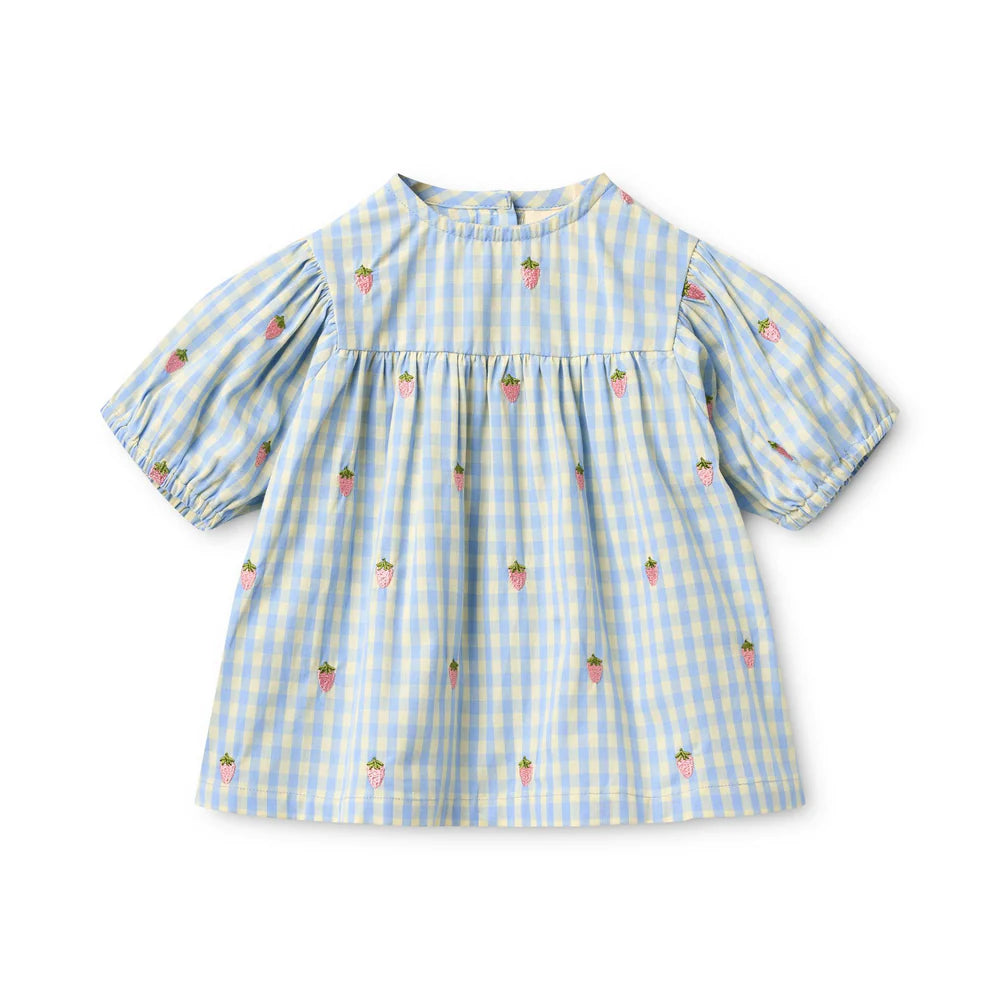 Mille Blouse - Sky Berry Gingham